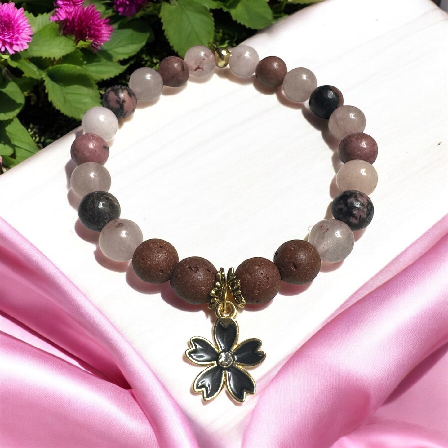 Elegance Lava Beaded Bracelet