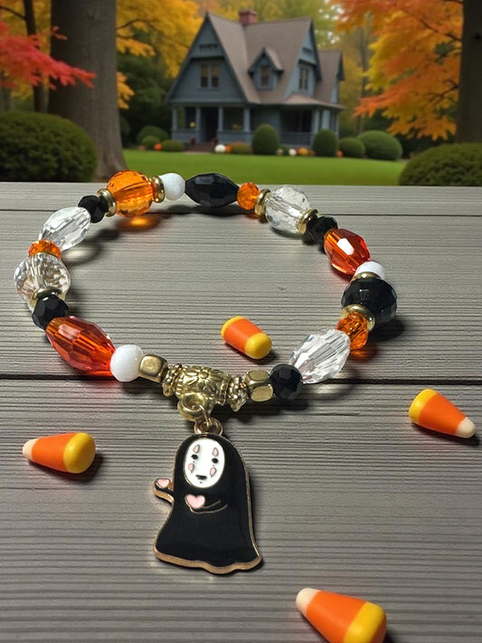 Halloween Themed Beaded Bracelet Set 6.5 - 7.5” Fit