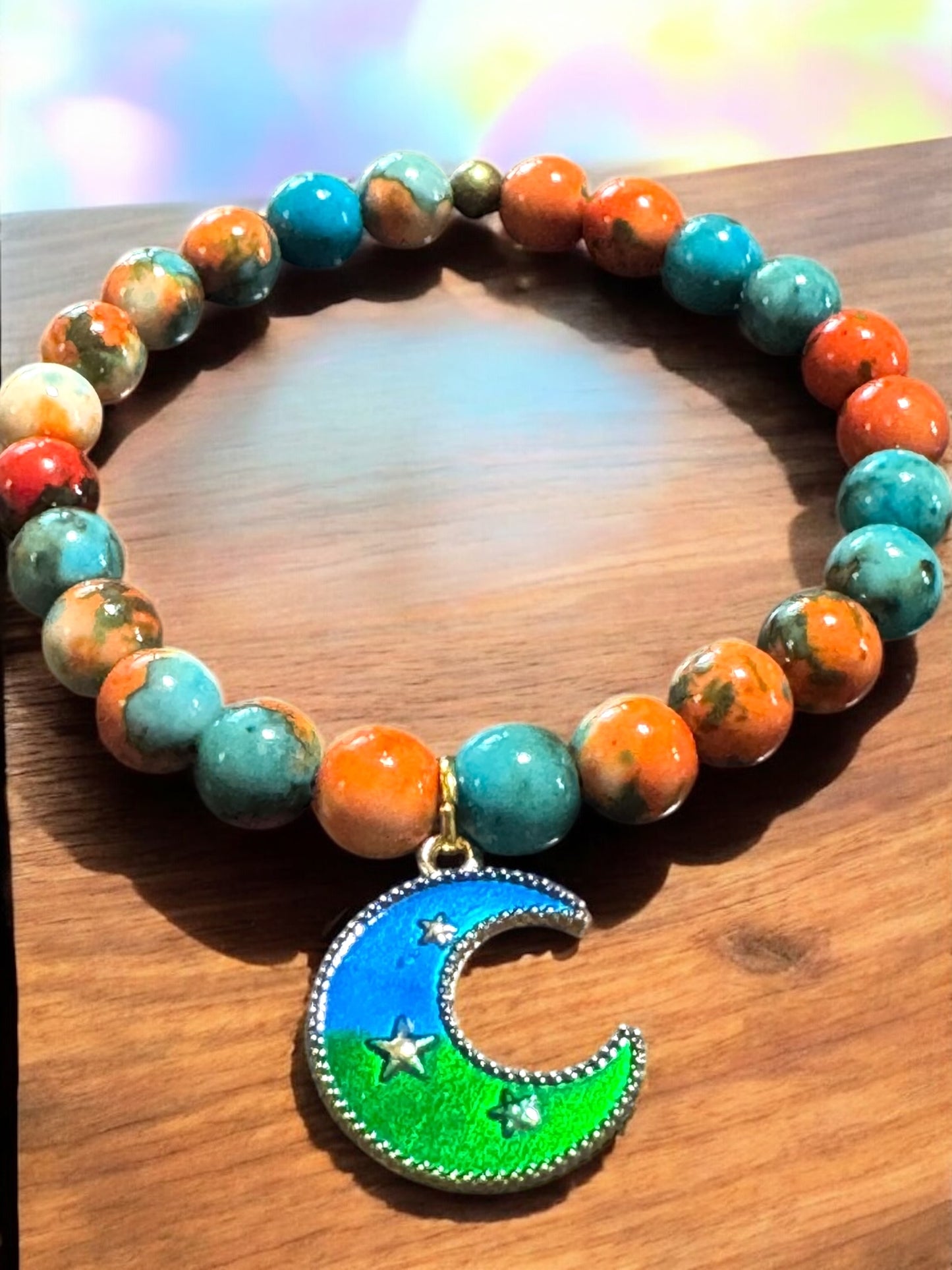 Gemini Beaded Bracelet 7” -7.5” Fit