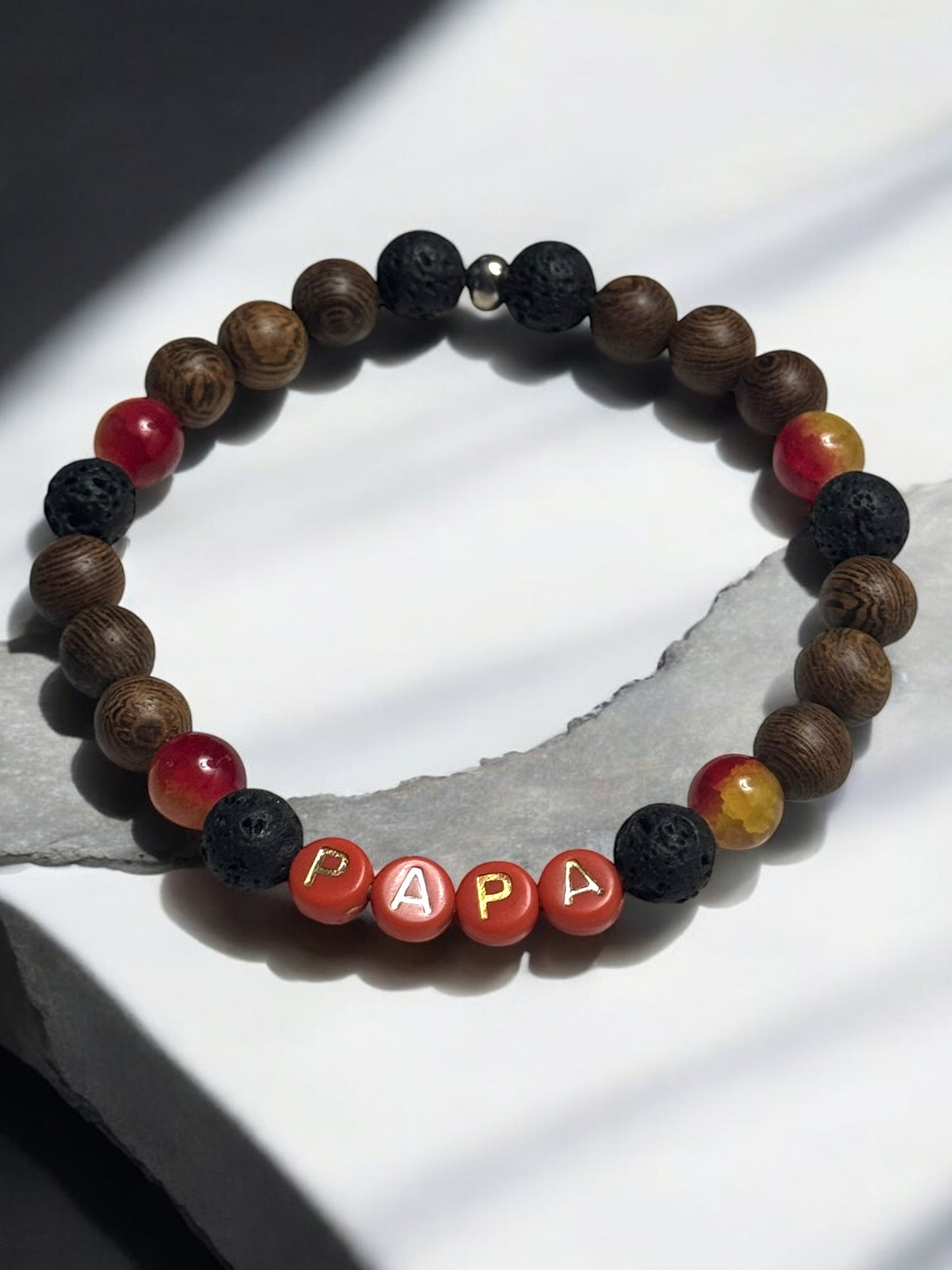 Men’s Diffuser Lava Beaded Bracelet