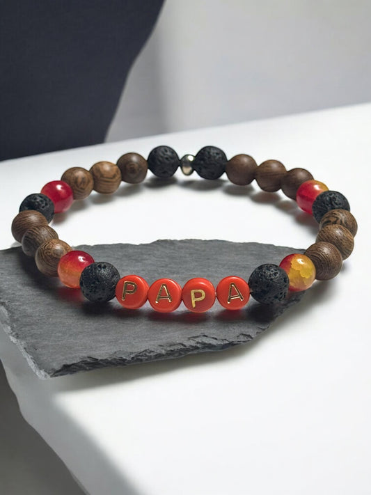 Men’s Diffuser Lava Beaded Bracelet