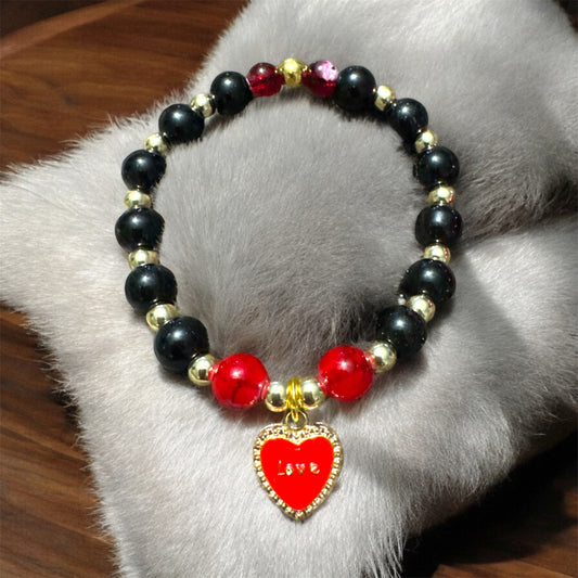 You Stole My Heart 14k Gold Filled Beaded Bracelet (Style1)