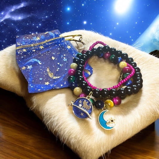 Astrology Collection Beaded Bracelet Tiger Eye Beads