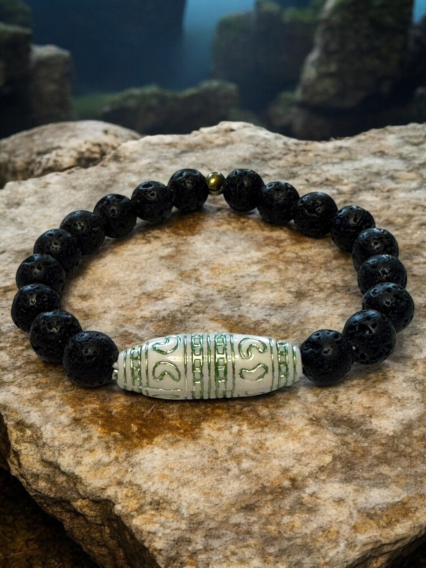 Lava Bead Diffuser Bracelet - Handcrafted Beaded Jewelry