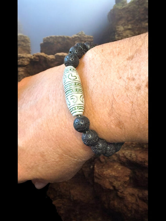 Lava Bead Diffuser Bracelet - Handcrafted Beaded Jewelry