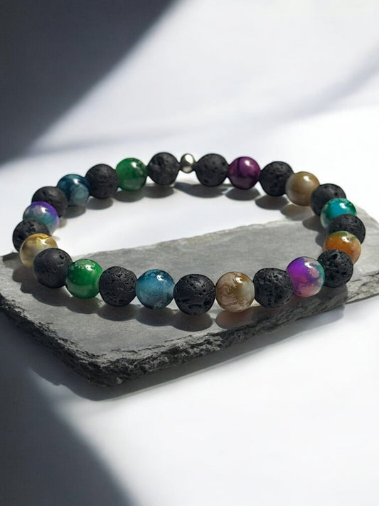 Men’s Diffuser Lava Beaded Bracelet