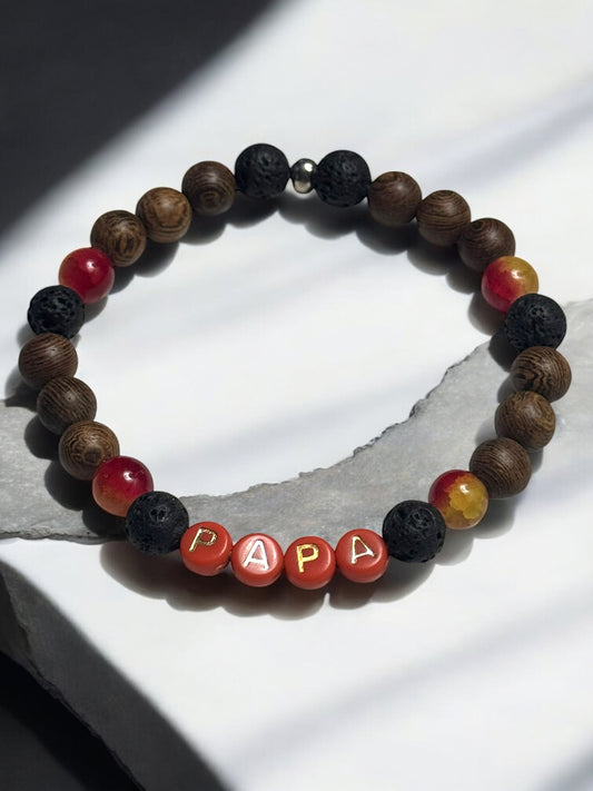 Men’s Diffuser Lava Beaded Bracelet
